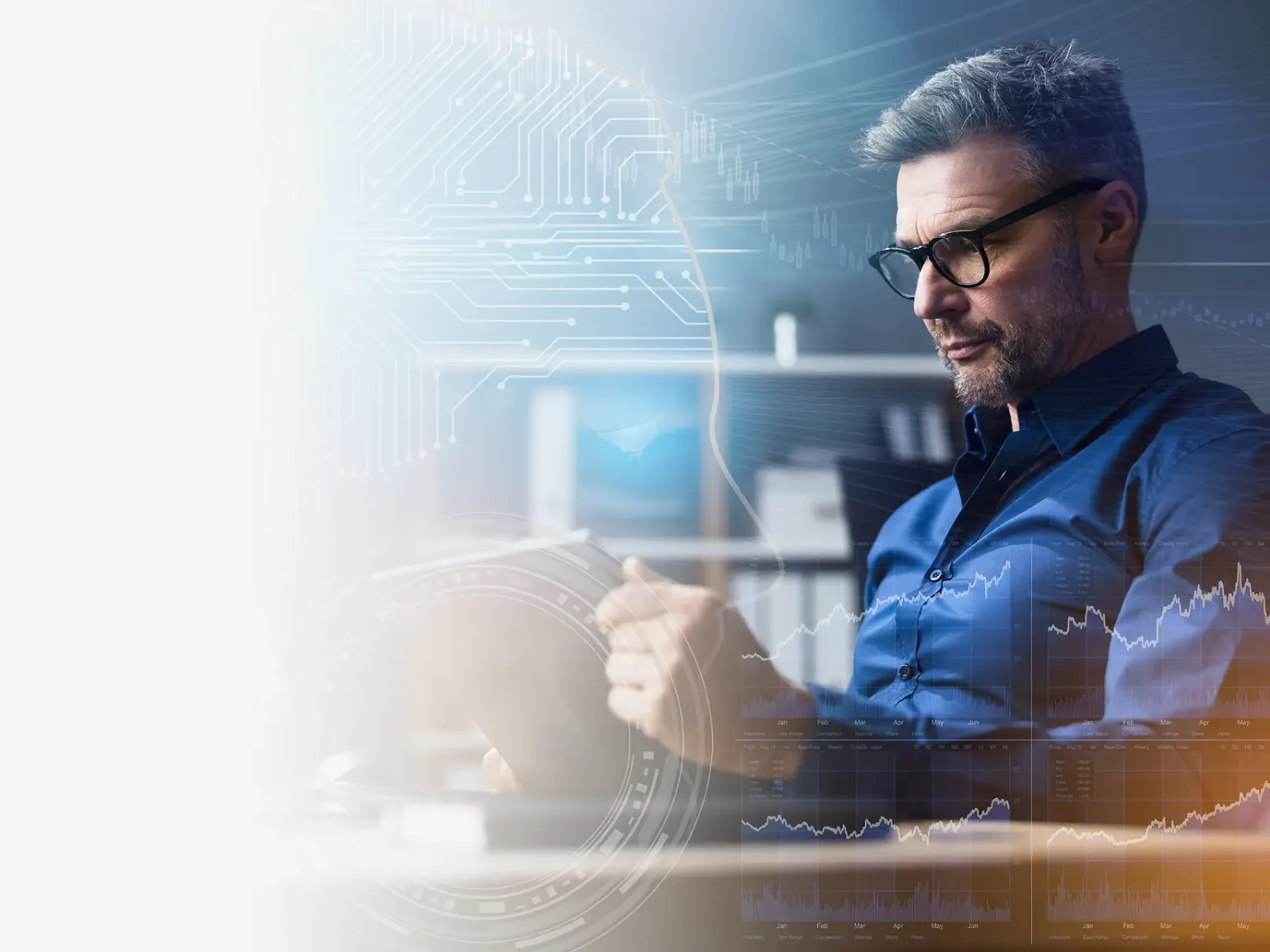a technician working on a computer